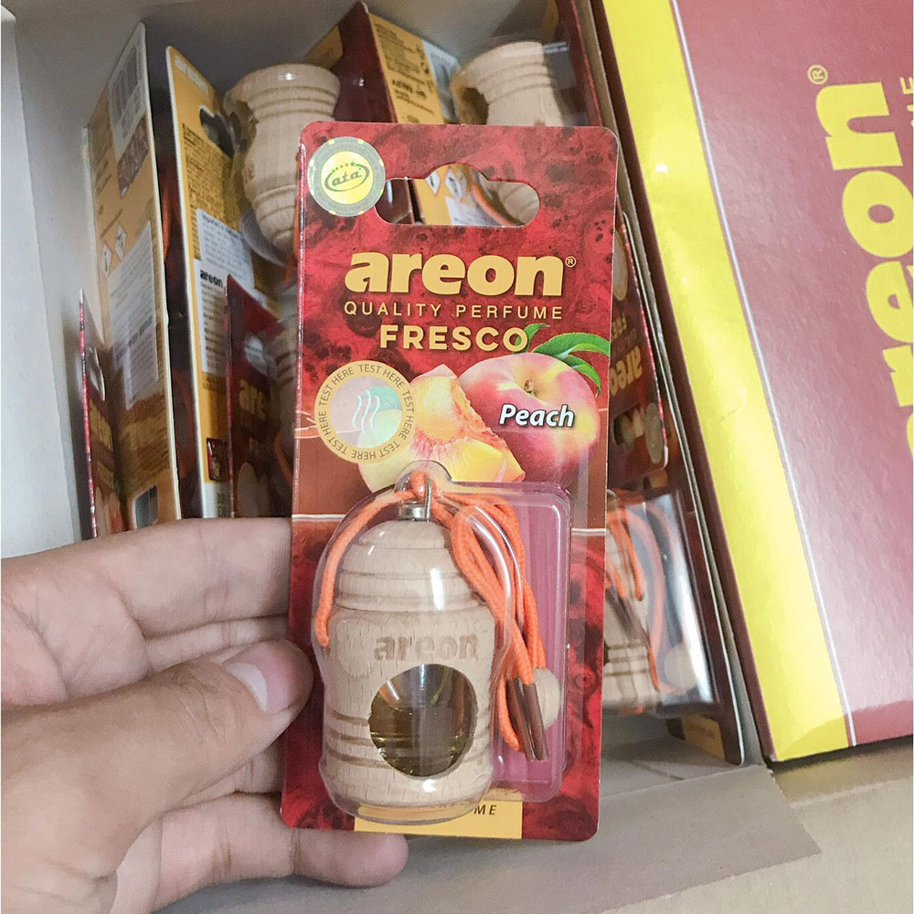 Tinh dầu treo xe ô tô Areon hương đào – Areon Fresco Peach