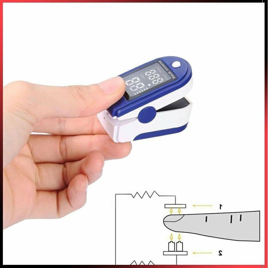 Máy đo huyết áp kẹt ngón tay kỹ thuật số Màn hình OLED màu kép đo nồng độ Oxy, SpO2 trong máu SpO2 Pulse Oximeter