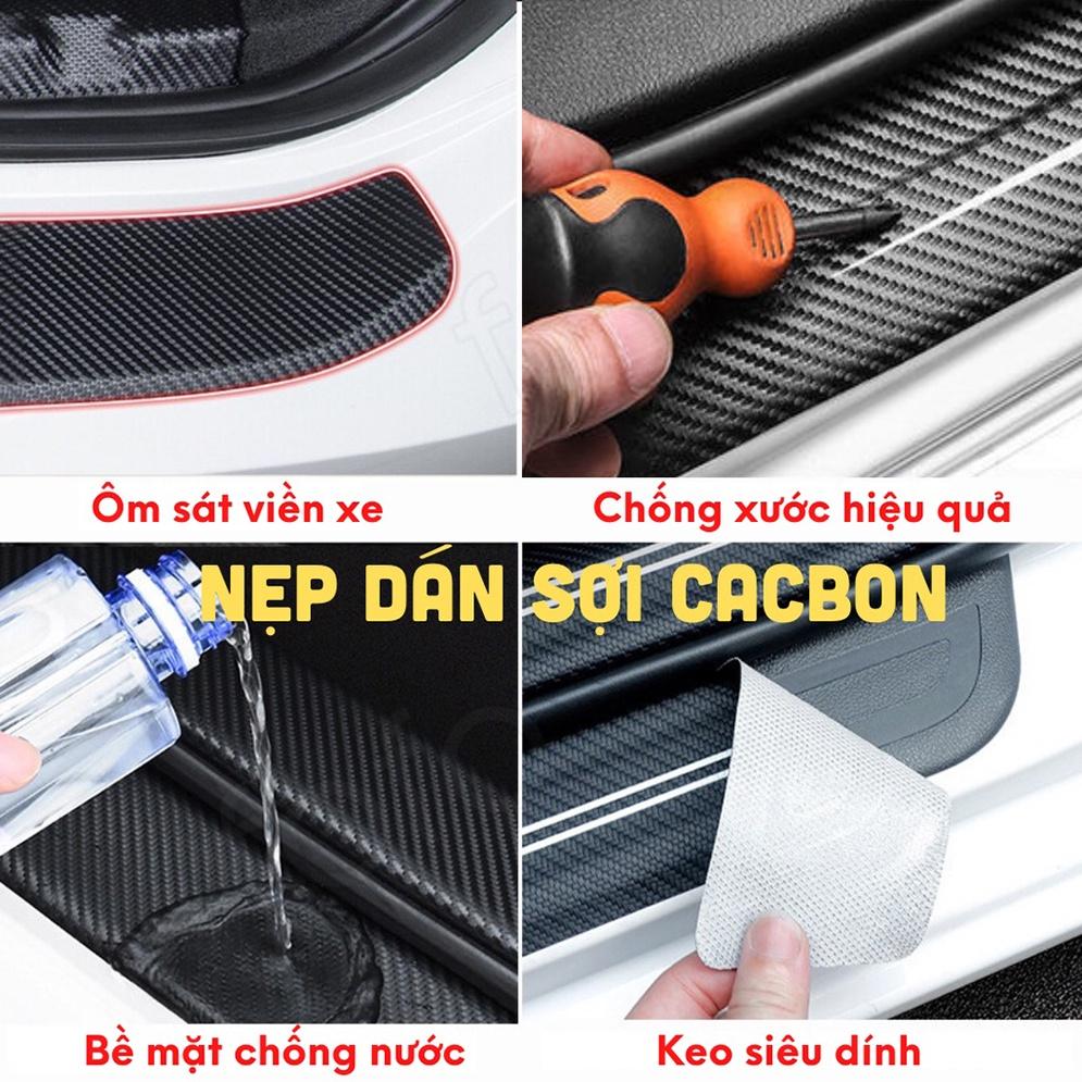 Nẹp carbon chống xước, nẹp nhựa trang trí vân carbon Nẹp carbon chống xước, nẹp nhựa trang trí vân carbon