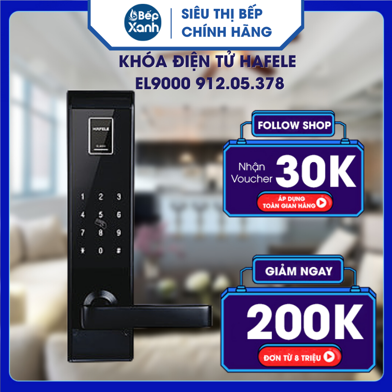 Khóa điện tử Hafele El9000 912.05.378 - Hàng Chính Hãng