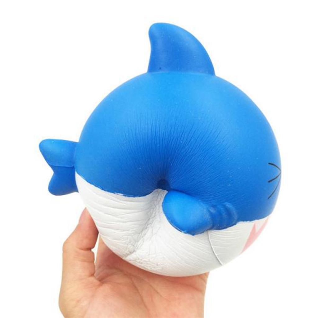 New Squishy Soft Slow Rising Squishes Toys TPR Stress Relief Shark Toy