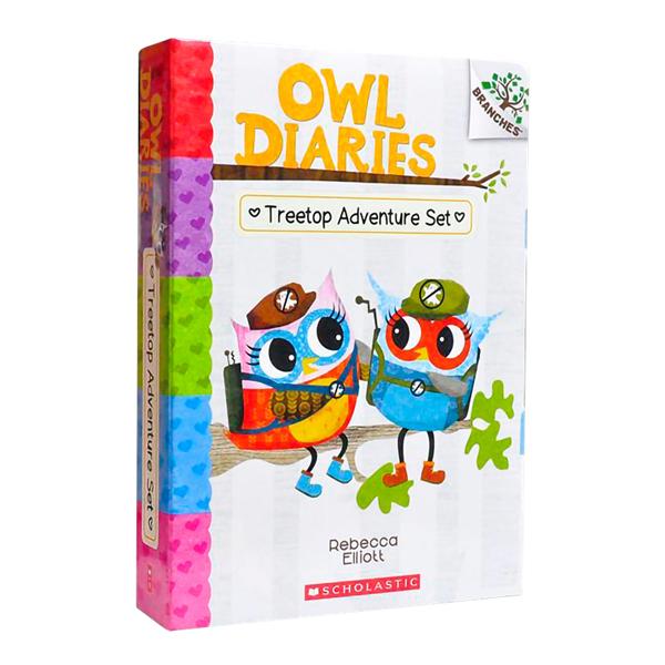 Sách ngoại văn: Owl Diaries Treetop Adventure Set (With Storyplus)