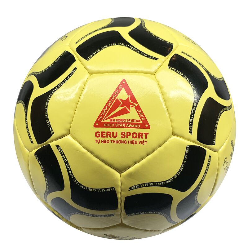 Bóng đá Gerustar Size 5 Samba PVC - Vàng (Tặng Băng dán thể thao + Kim bơm + Lưới đựng)