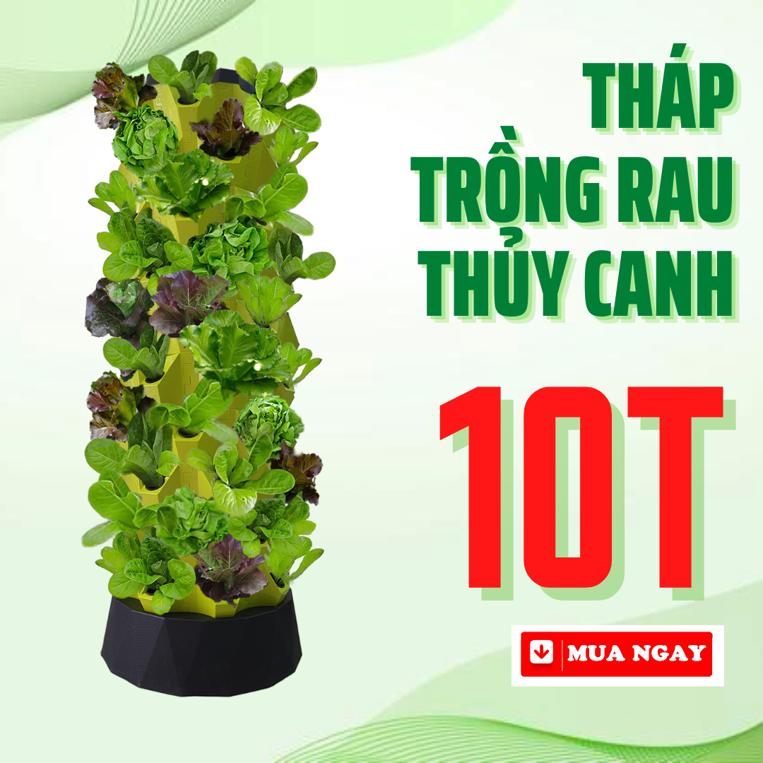 THÁP TRỒNG RAU THỦY CANH THÔNG MINH GREEN KONOHA - 10 TẦNG