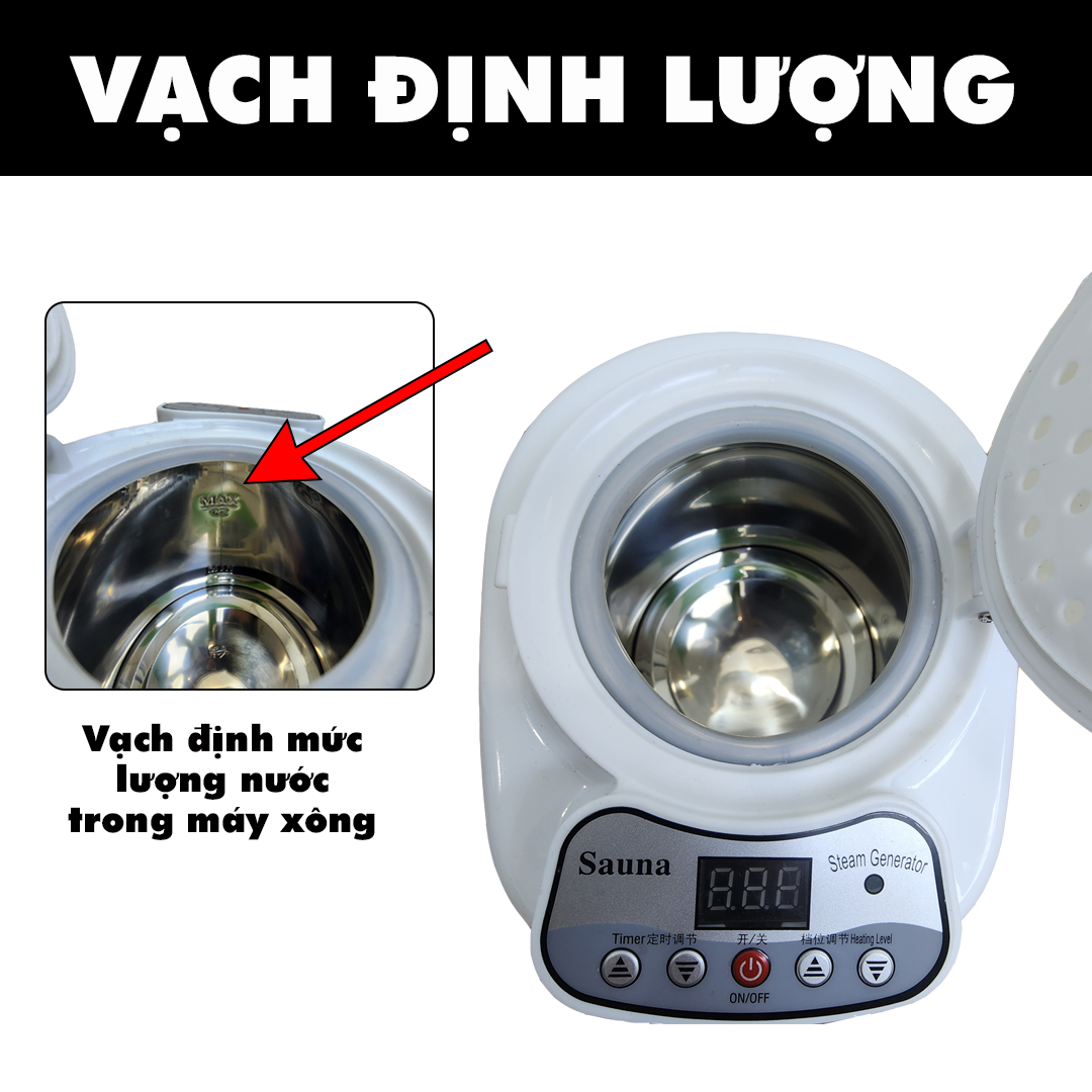 Nồi xông hơi điện tại nhà xông hơi khử trùng thư giãn Spa tại gia tích hợp remote điều khiển từ xa Legaxi