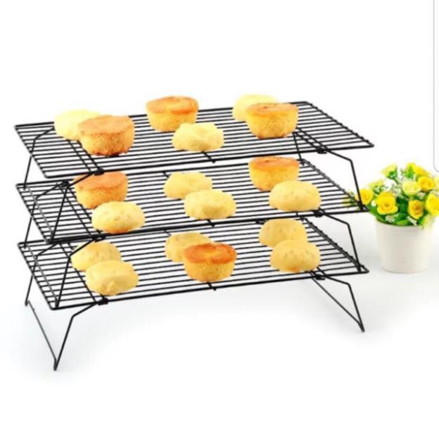 Rack hong bánh 3 tầng 40x25cm 34x24cm