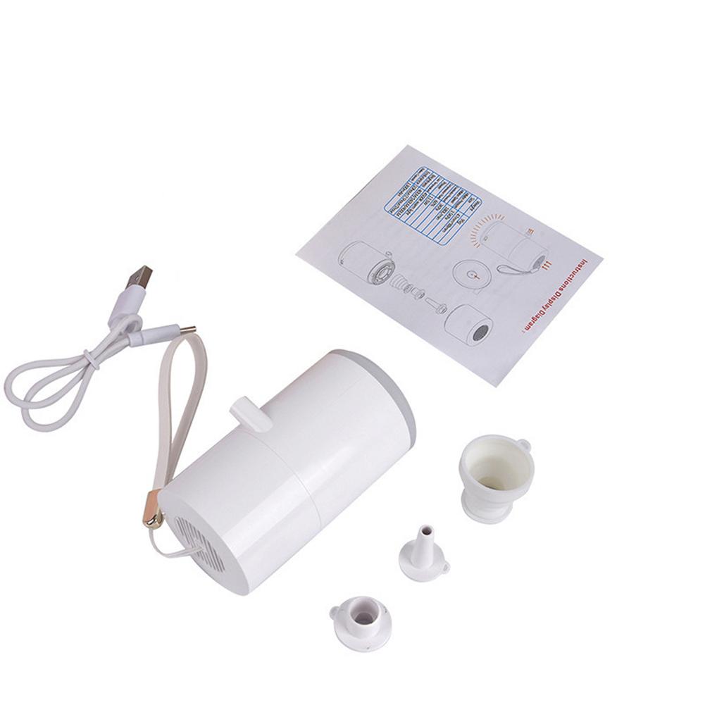 Máy Bơm Hơi Điện Mini Kiêm Đèn Cắm Trại 3 Trong 1 Sạc Điện Usb