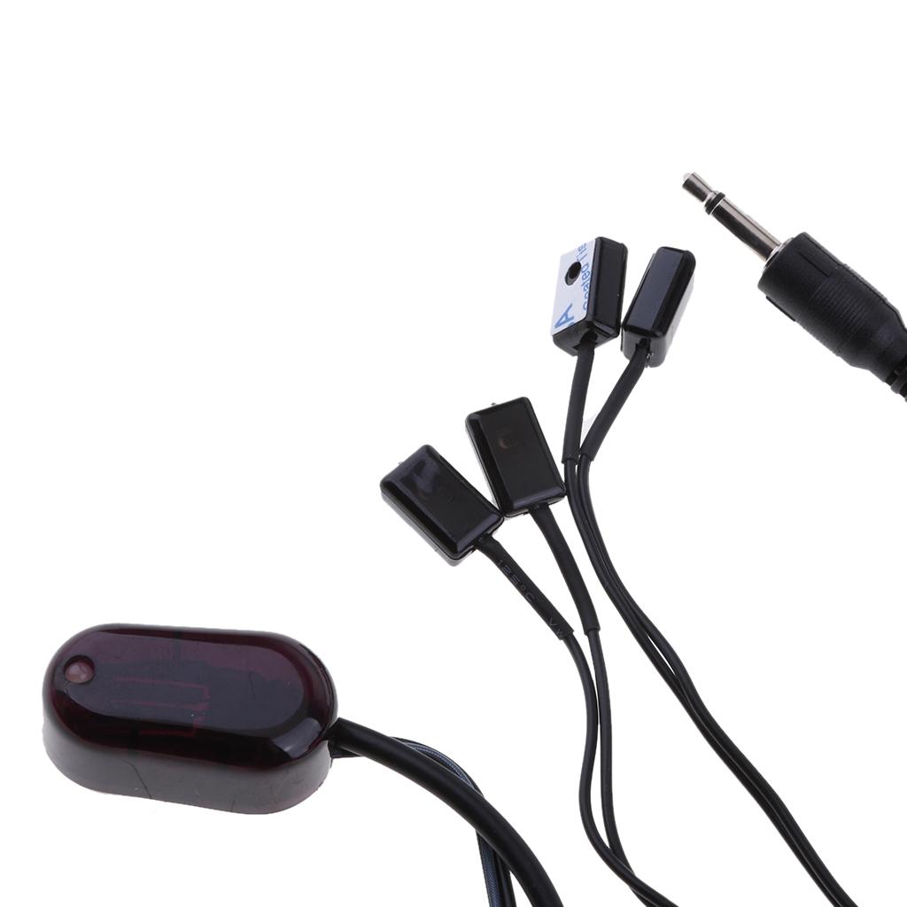US IR Infrared Remote Control Repeater 4 Transmitter 1 Receiver Cable Television Tool