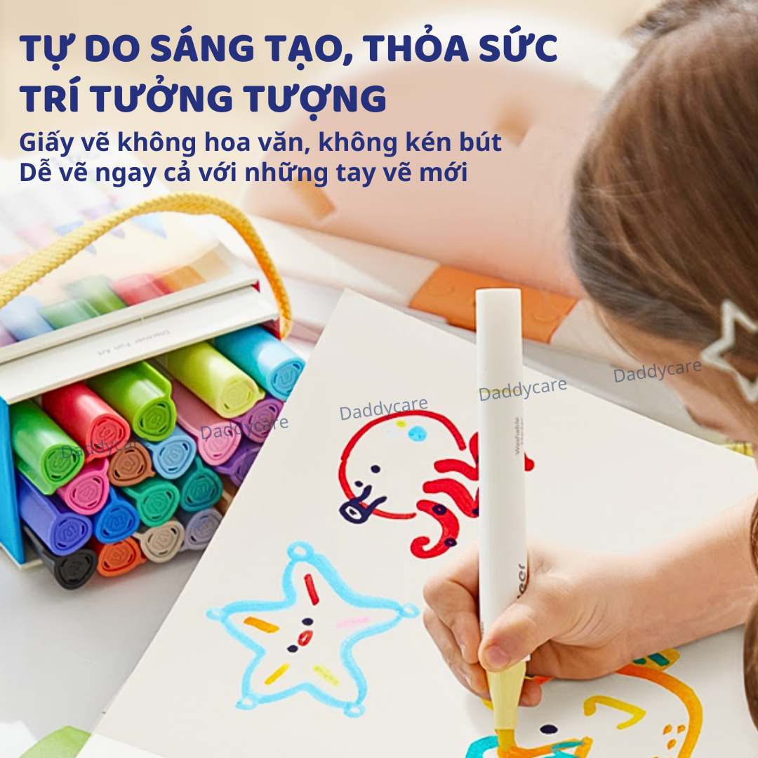 Giấy canson a4, Giấy Vẽ Màu Nước 60 tờ Mideer Doodle Drawing Book giấy dày mịn chất liệu cứng cáp