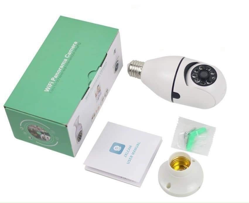 Camera An ninh WiFi Xoay 360° Gắn Đui Bóng Đèn,Tích hợp đèn Led, Đàm Thoại Hai Chiều, Báo Động Chống Trộm