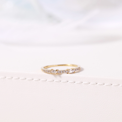 Nhẫn bạc nữ đính đá chữ nhật TPHCM Gix Jewel N26