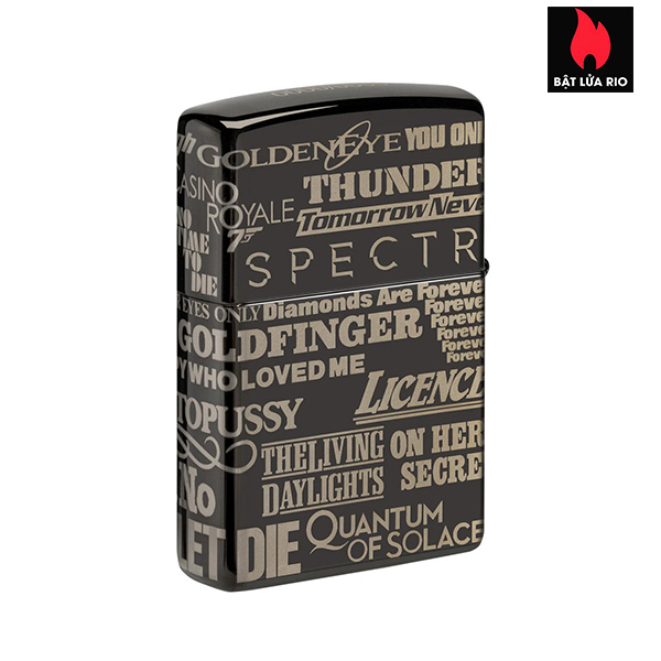 Bật Lửa Zippo 48576 – Zippo James Bond 007 60th Anniversary Collectible High Polish Black