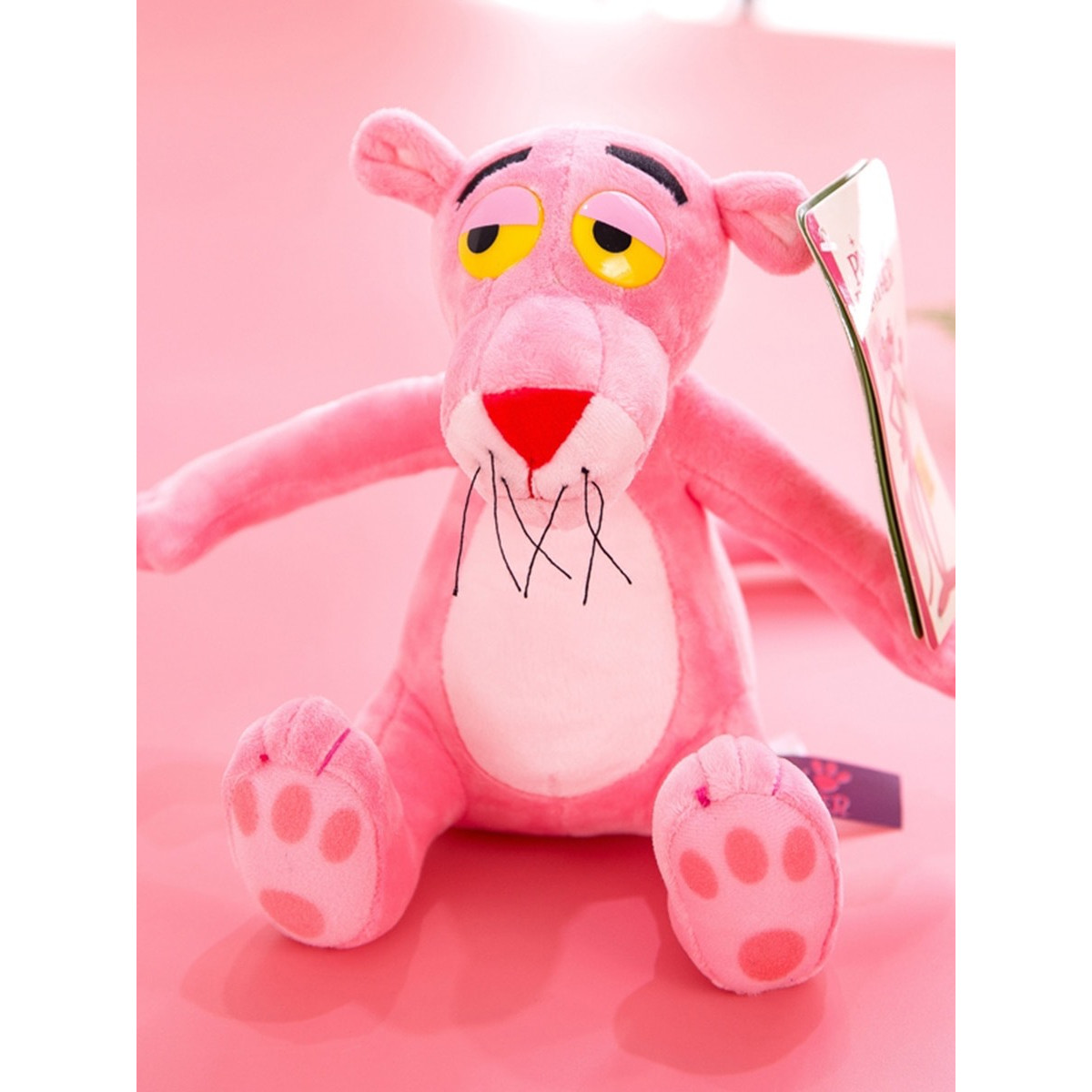 Thú bông Báo hồng tinh nghịch Pink Panther 28cm hàng Hàn cao cấp