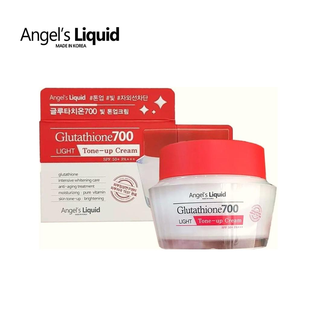 Kem Dưỡng Trắng Da Nâng Tone, Chống Nắng Angel Liquid Glutathione 700 Light Tone Up Cream (Ngày) 50ml