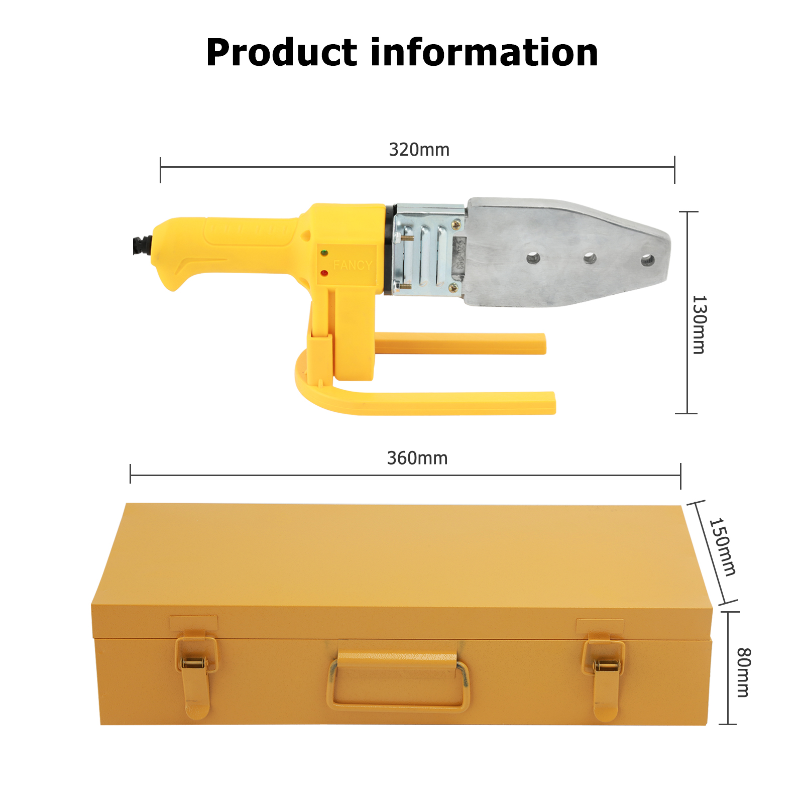 Máy Hàn Ống Nhiệt PPR 20-63MM Công Suất 800W Máy Hàn Ống Nước làm nóng cực nhanh