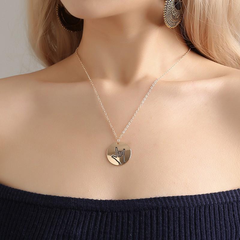 Dây chuyền mặt đồng xu tròn