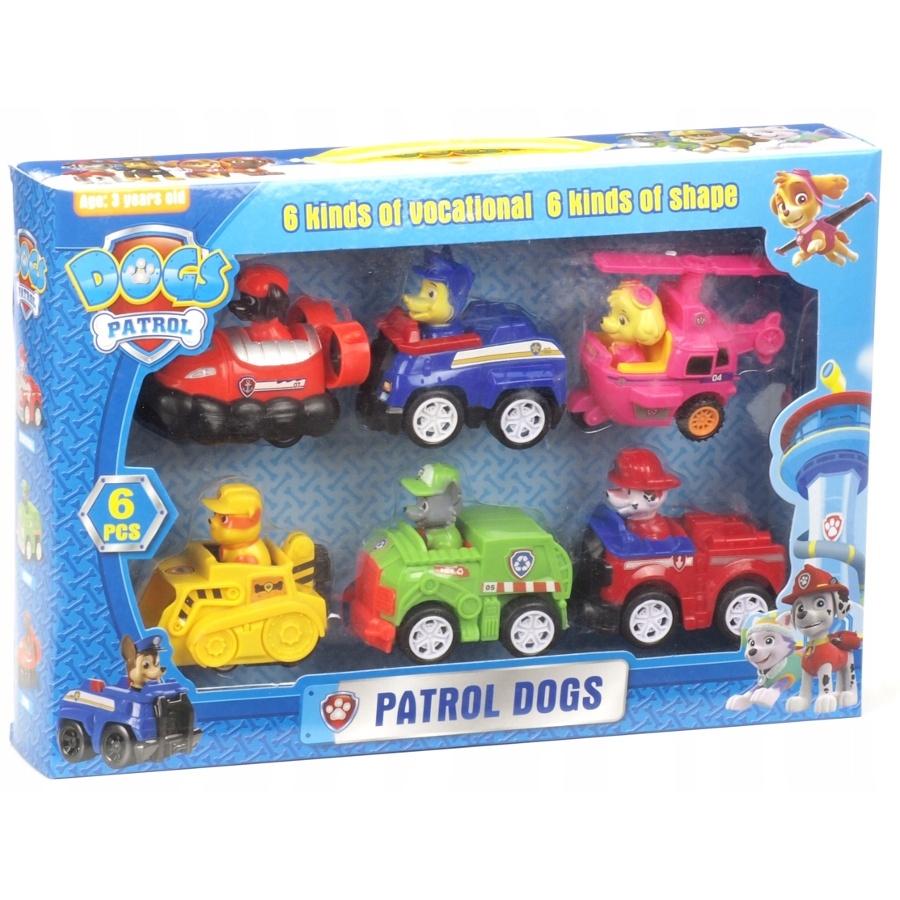 Xe Chạy Trớn Biệt Đội Chó Cứu Hộ Paw Patrol - Bộ 6 nhân vật Dành Cho Bé Từ 3 Tuổi Trở Lên