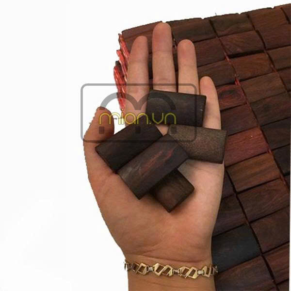 Chiếu Gỗ Trắc Miếng Cao Cấp - Kích Thước 1,8mx2m ( video , hình thật )