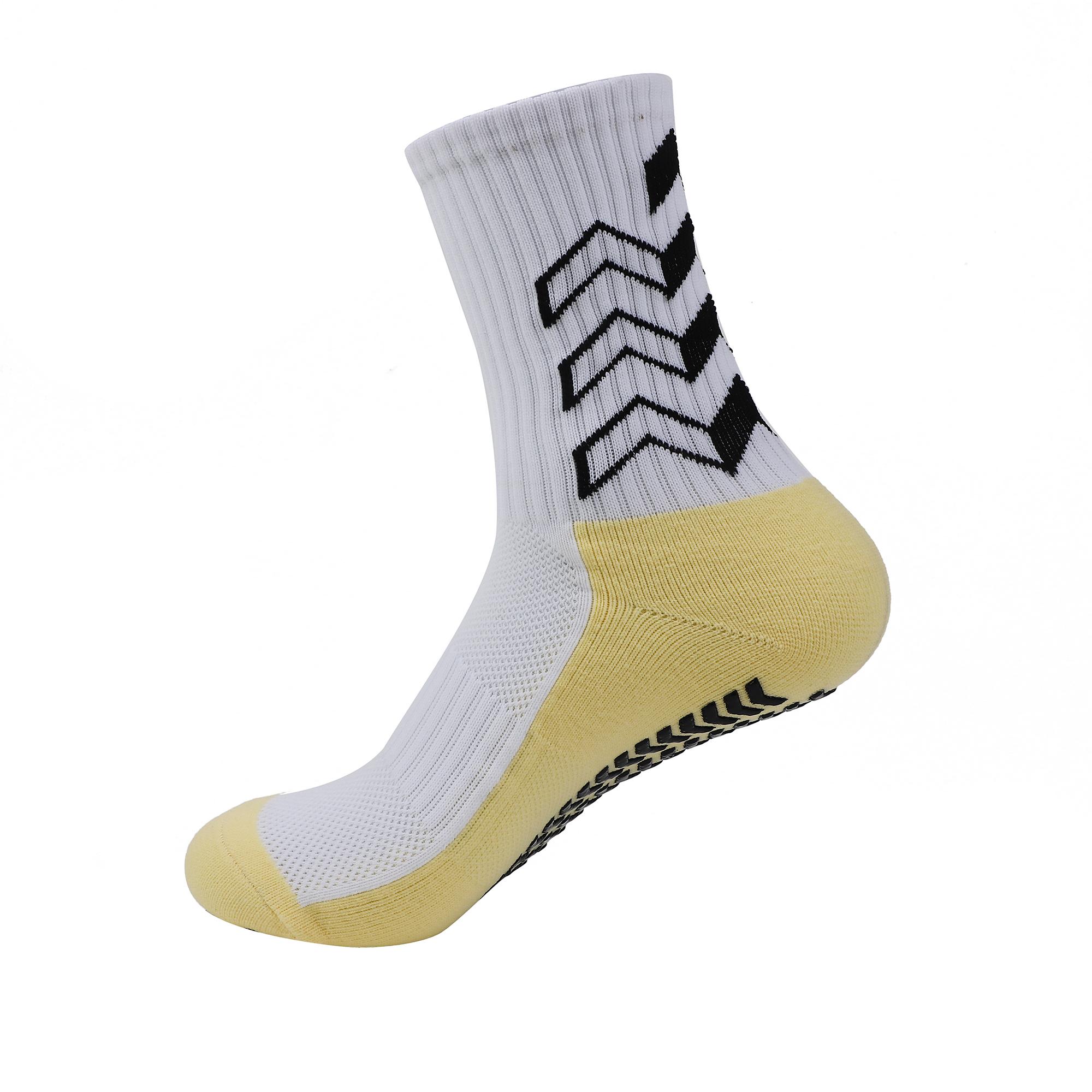 2023 Mới chống trượt vớ bóng đá theo phong cách xe đạp bóng đá thể thao nam và nữ Color: White