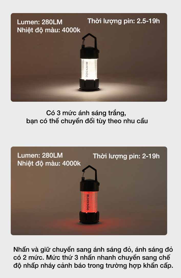 Đèn cắm trại Mini lantern Blackdog BD-LYD008