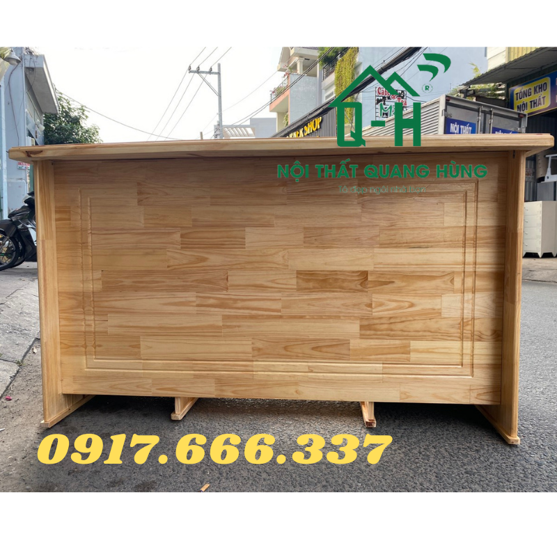 Bàn làm việc gỗ thông dành cho văn phòng 160x75x70cm màu vàng