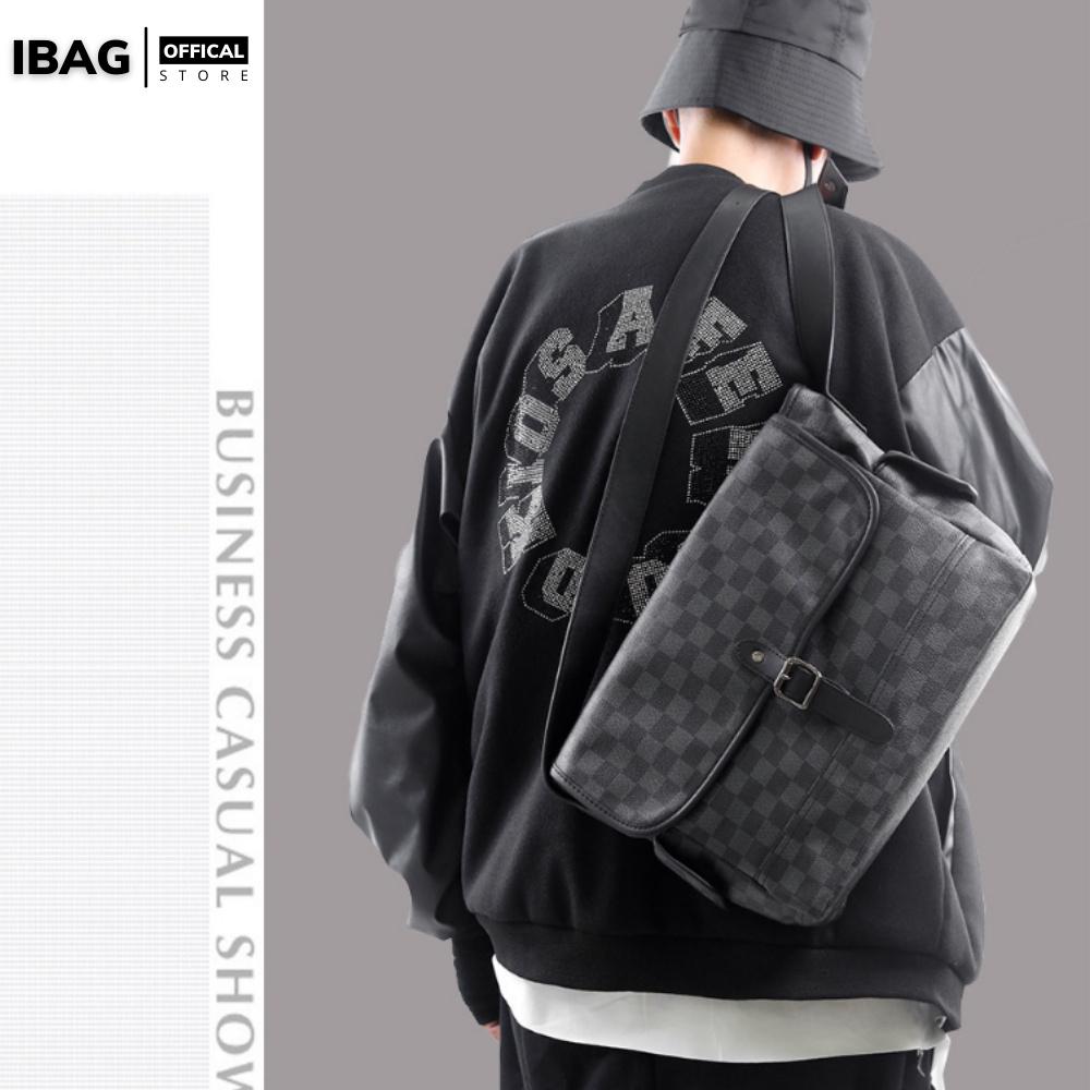 Túi đeo chéo nam nữ unisex ,Da Pu cao cấp kẻ caro,Chống thấm nước -Kiểu dáng trẻ trung, cá tính -