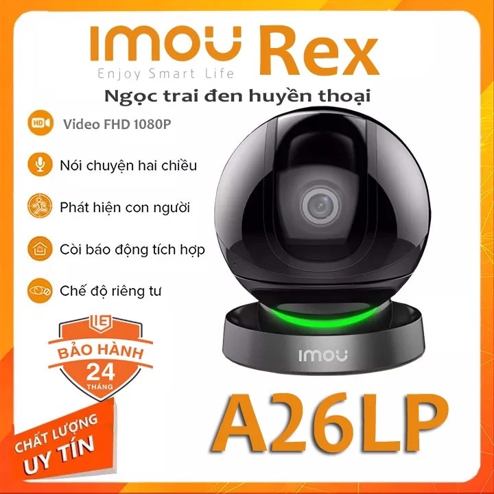 Camera WIFI Trong Nhà IMOU REX IPC A26LP FHD 1080P Xoay 360 độ đàm thoại 2 chiều - hàng chính hãng