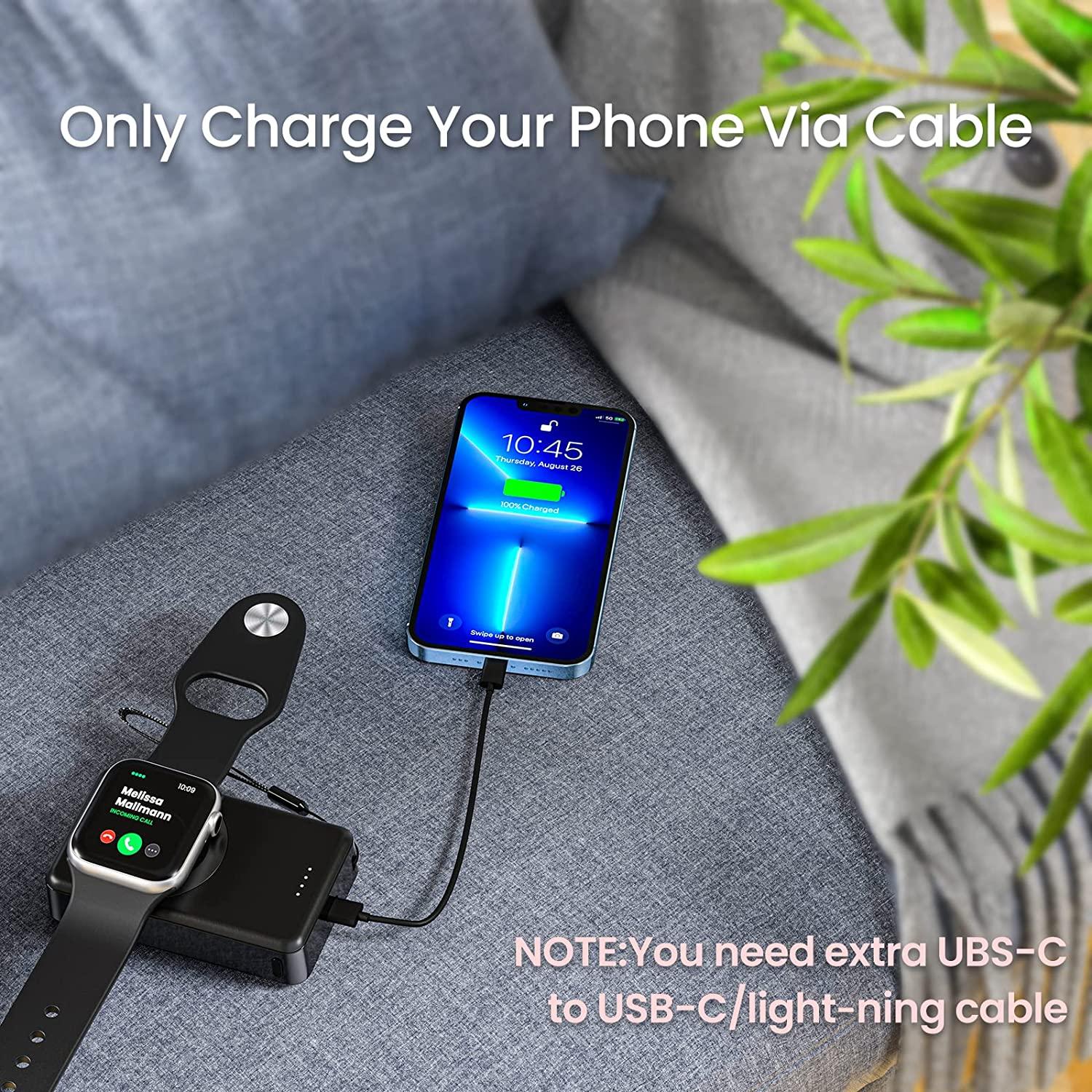 Newdery Watch Charger Power Bank cho Apple Watch Series 8 Ultra 7 6 5 4 3 2 1 se