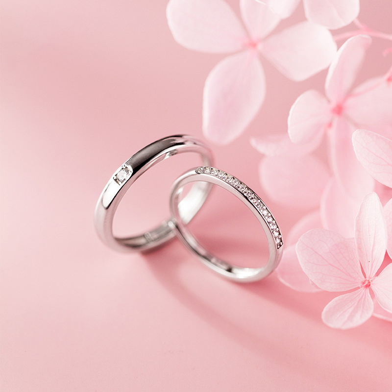Nhẫn Đôi Bạc S925, Nhẫn Cặp Đôi Nam Nữ, Nhẫn Đôi Nam Nữ Bằng Bạc S925, Nhẫn Cặp Nam, Nhẫn Cặp Nữ - ND2768 - Bảo Ngọc Jewelry