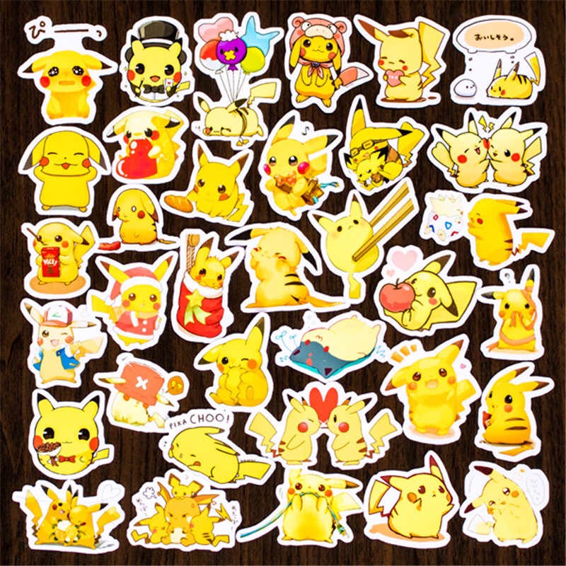 Set 60 Sticker Pokemon ảnh có ép lụa ( mẫu giao ngẫu nhiên )