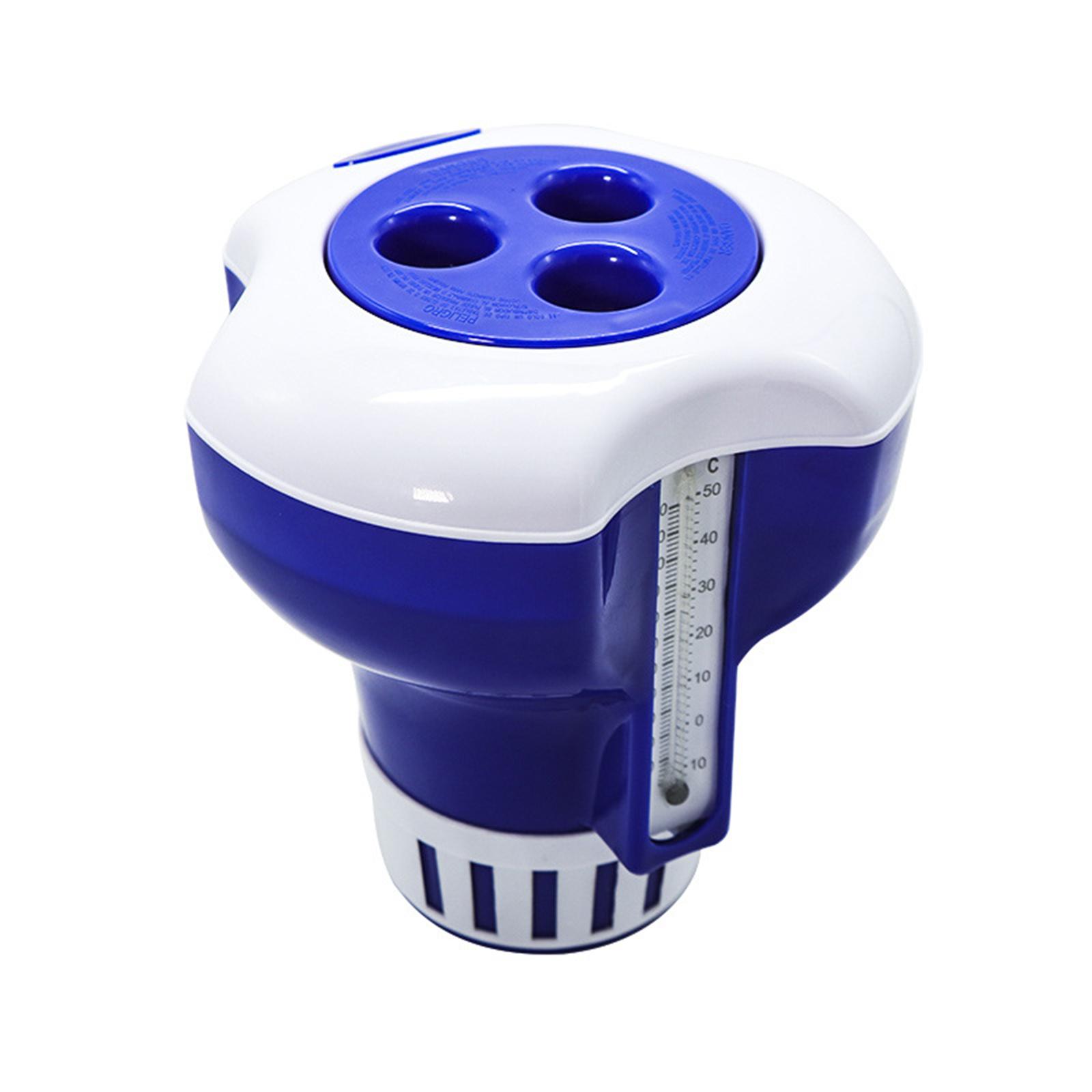 Máy Phân Phối Hóa Chất Clo Cho Hồ Bơi 7 Inch Với Nhiệt Kế