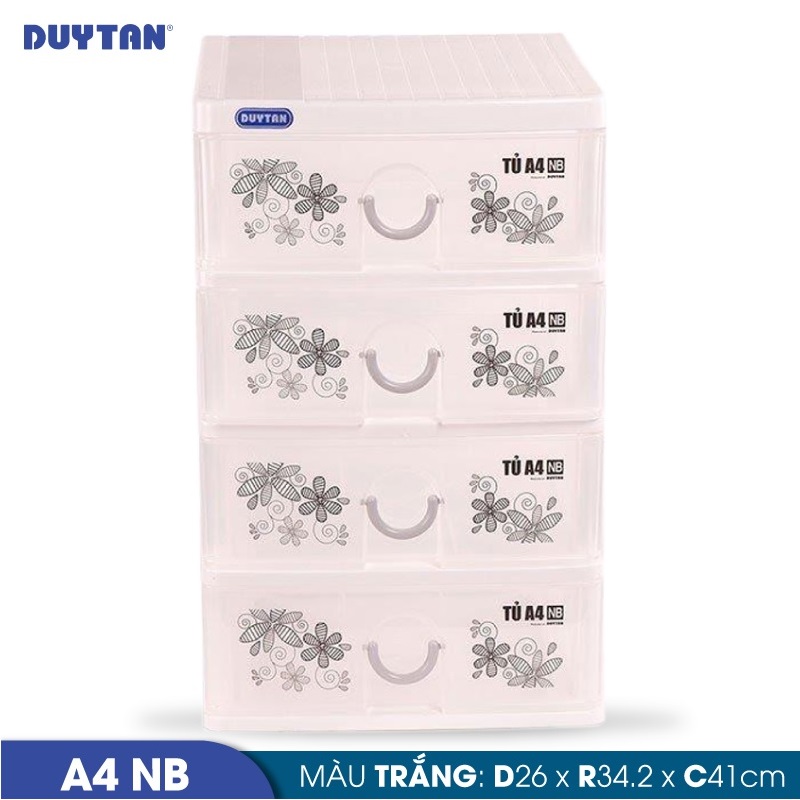 Tủ nhựa Duy Tân Tomi A4 nắp bằng 4 ngăn - 43433 - Giao màu ngẫu nhiên - Hàng chính hãng