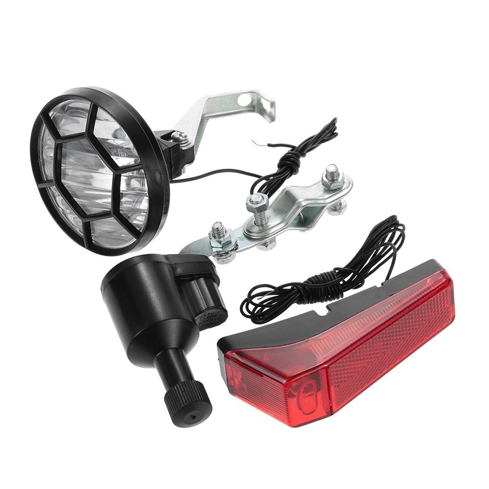Bộ đèn xe đạp gồm Đèn pha trước Đèn hậu Đèn sau Dynamo
