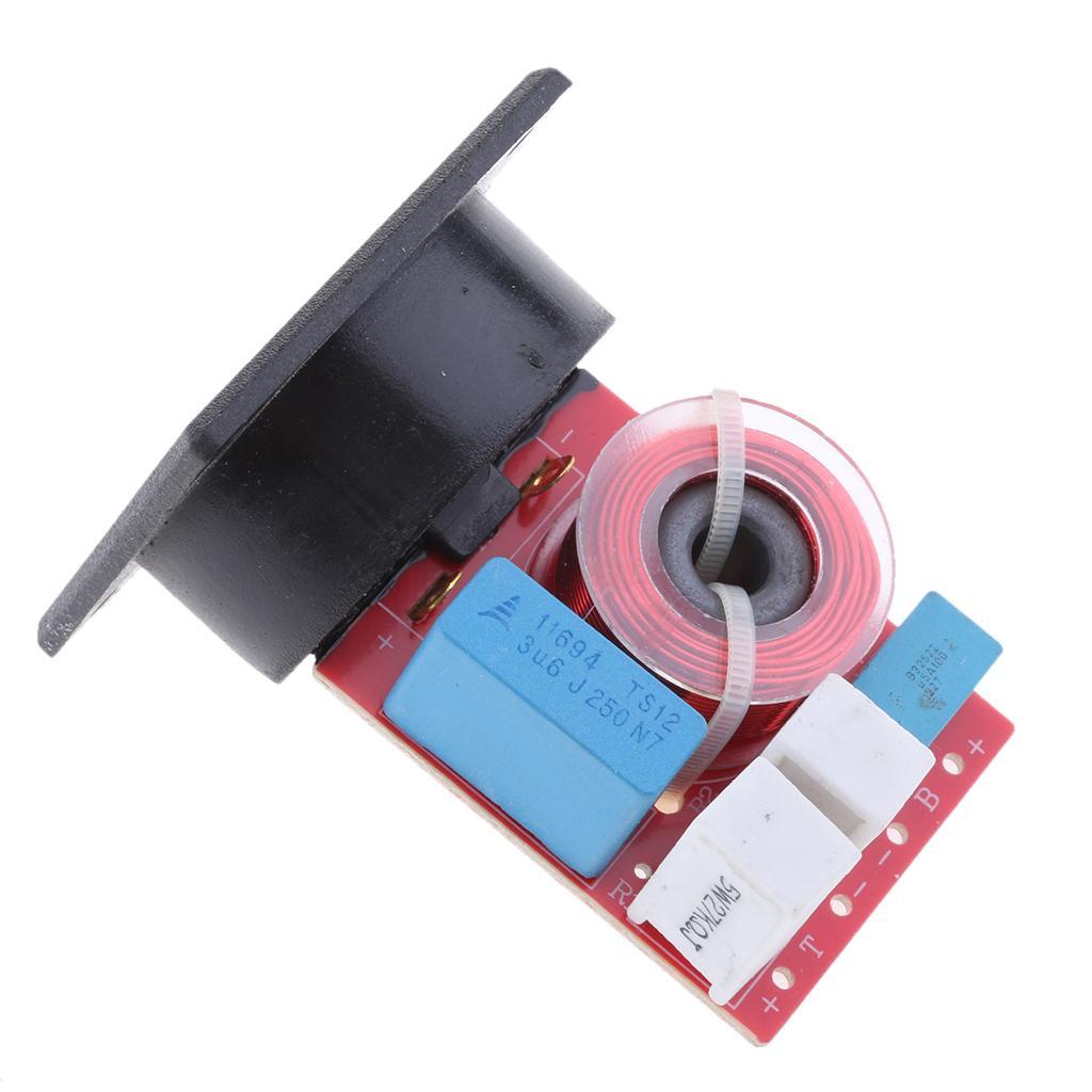 2 Pieces 2 Way Loudspeaker Crossovers Stereo 80W for Car Home Audio System