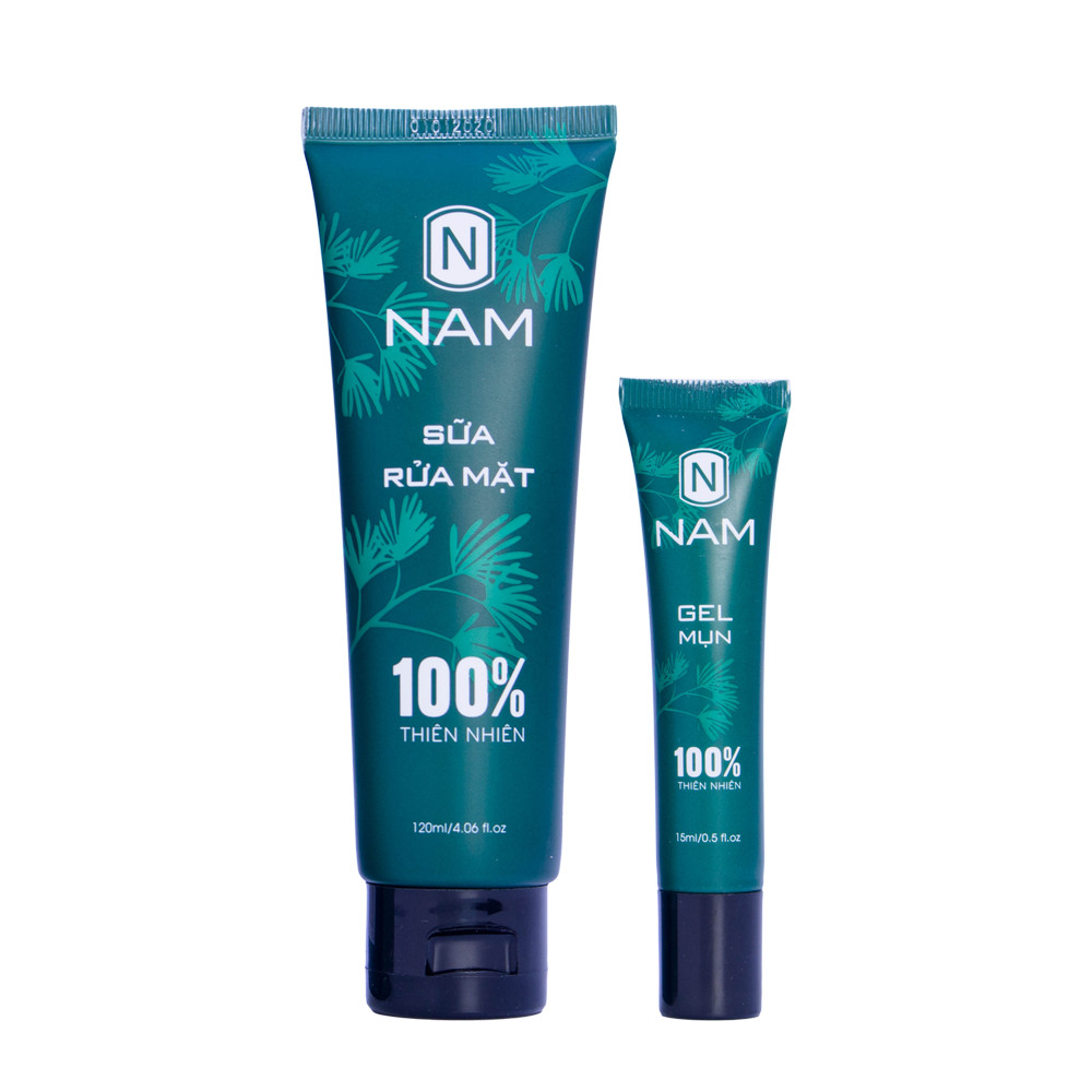 Combo Sạch Mụn NAM (Sữa Rửa Mặt 120ml - Gel Mụn 15ml)