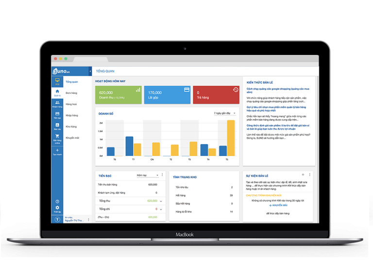 Phần mềm quản lý bán hàng SUNO.vn - Hàng Chính Hãng