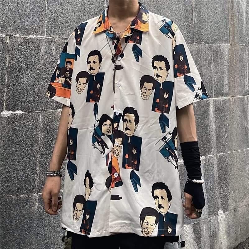 Áo sơ mi nam nữ in hình PRESIDENT cực hot