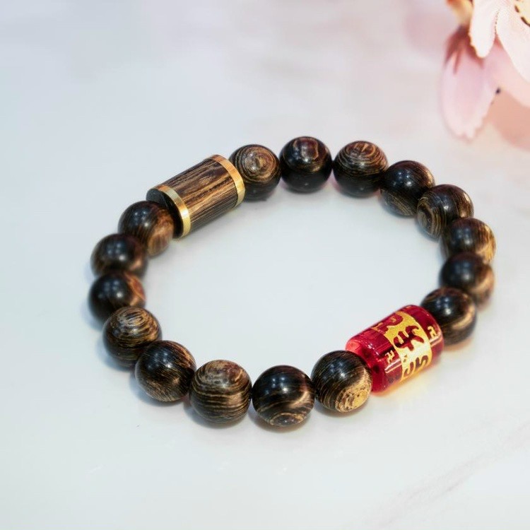 Vòng Tay Trầm Hương Sánh Chìm Hạt Tròn