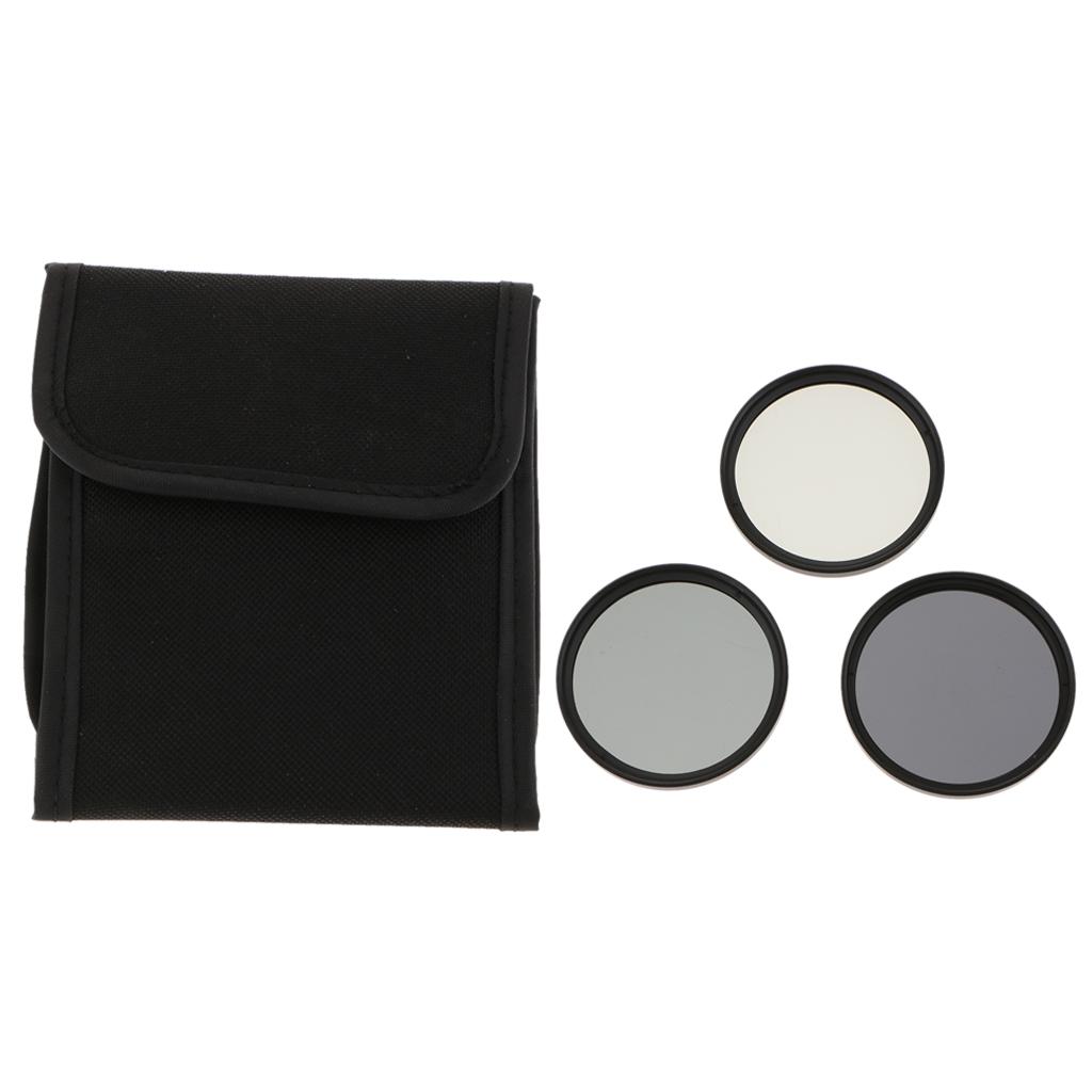 3-Piece Multi-Coated Glass Filter Kit  for 55mm DSLR Lens