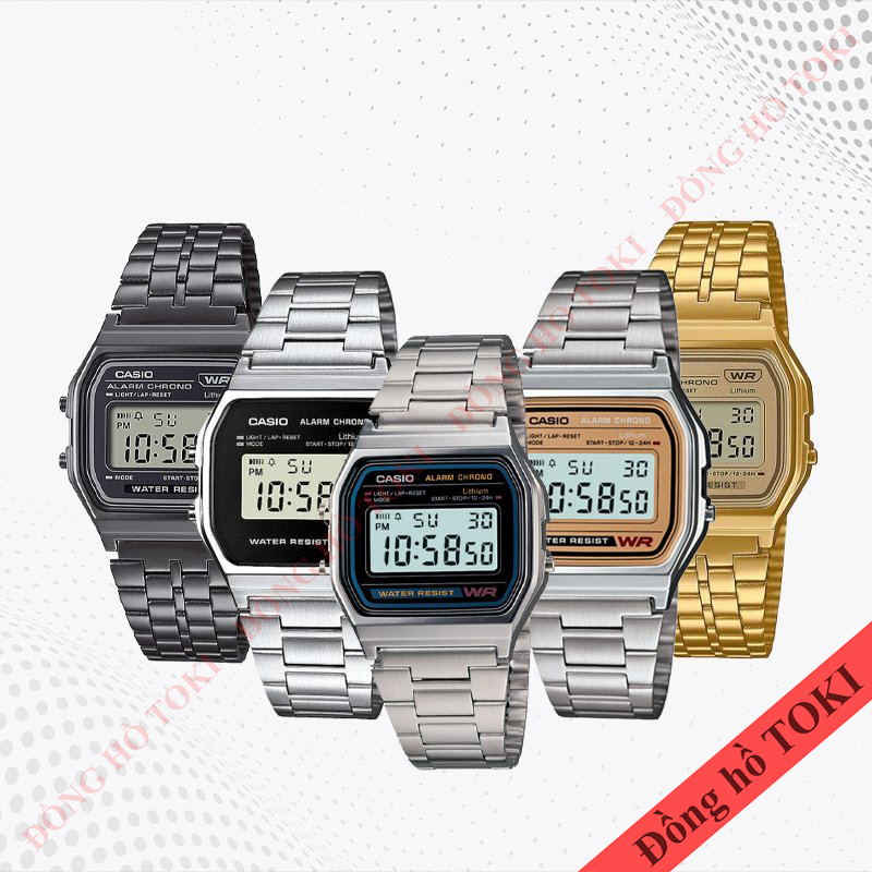 Pin Và Phu Kiện Thay Cho Đồng Hồ Đeo Tay Casio A158WA Các Màu