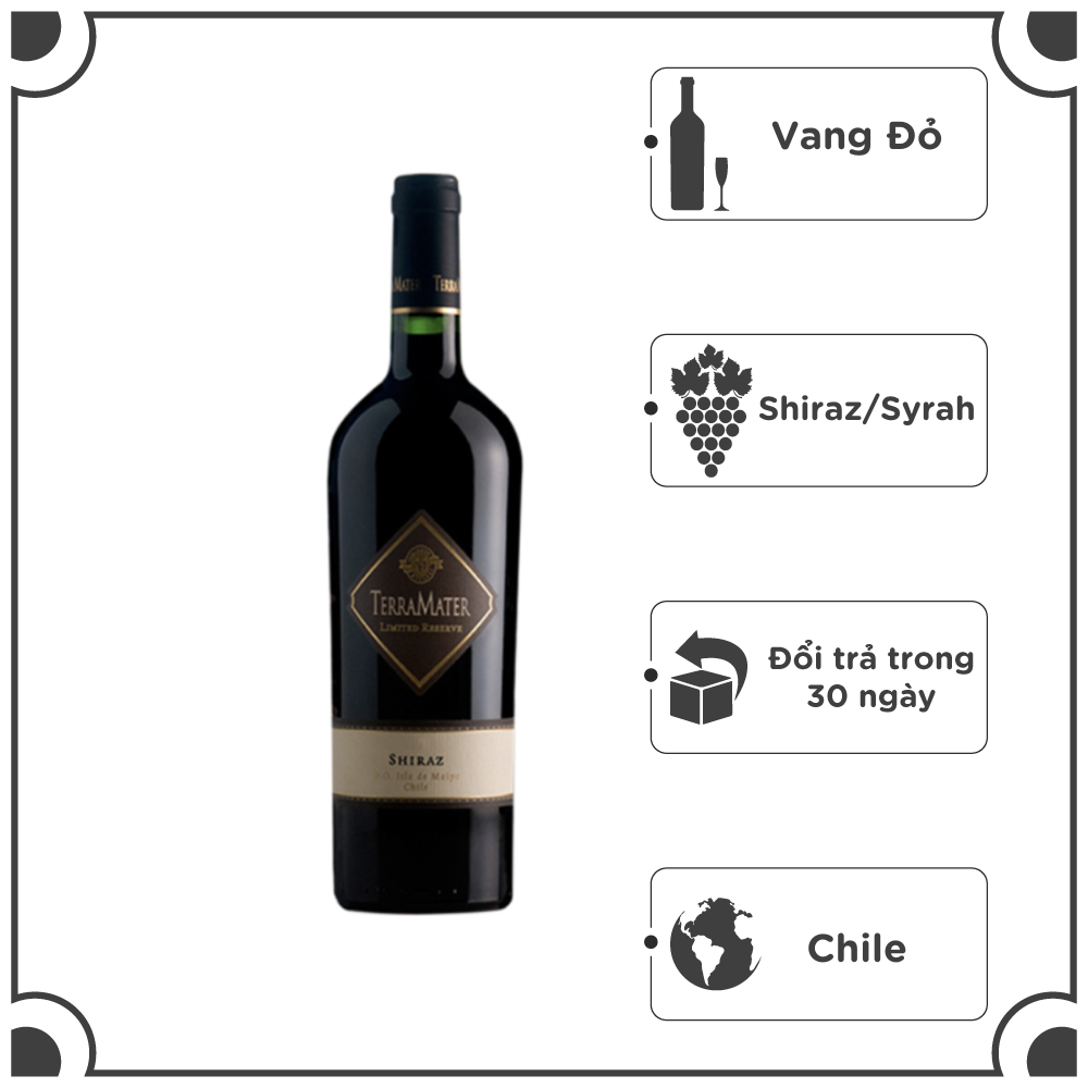 Rượu Vang Đỏ Chile TerraMater Limited Reserve  Shiraz/Syrah