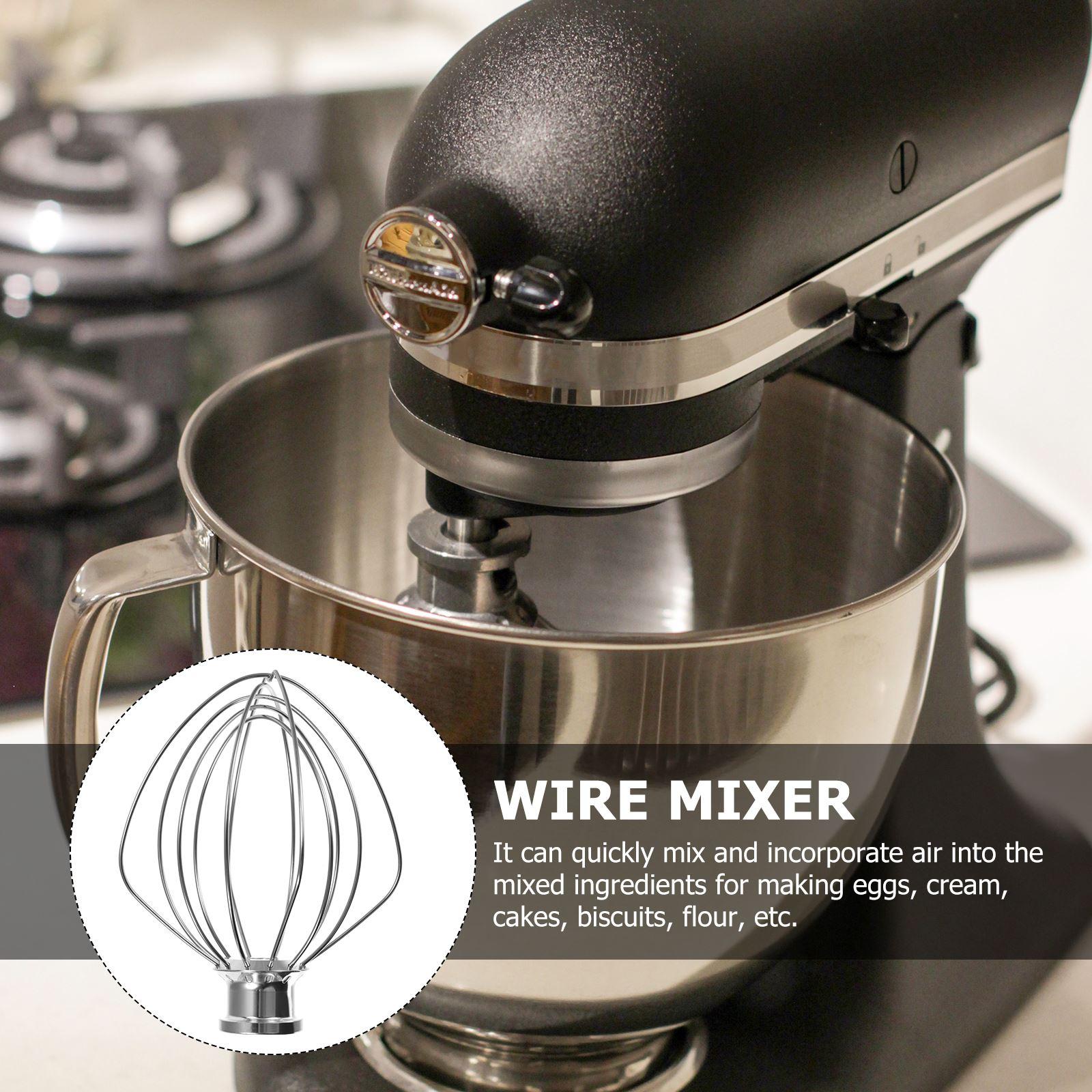 6 Kim Dây Đánh Bằng Roi Kèm Chân Đế Pha Máy Thay Thế Cho KitchenAid Nghiêng Đầu Trộn Trứng Bánh Sữa bột Kem