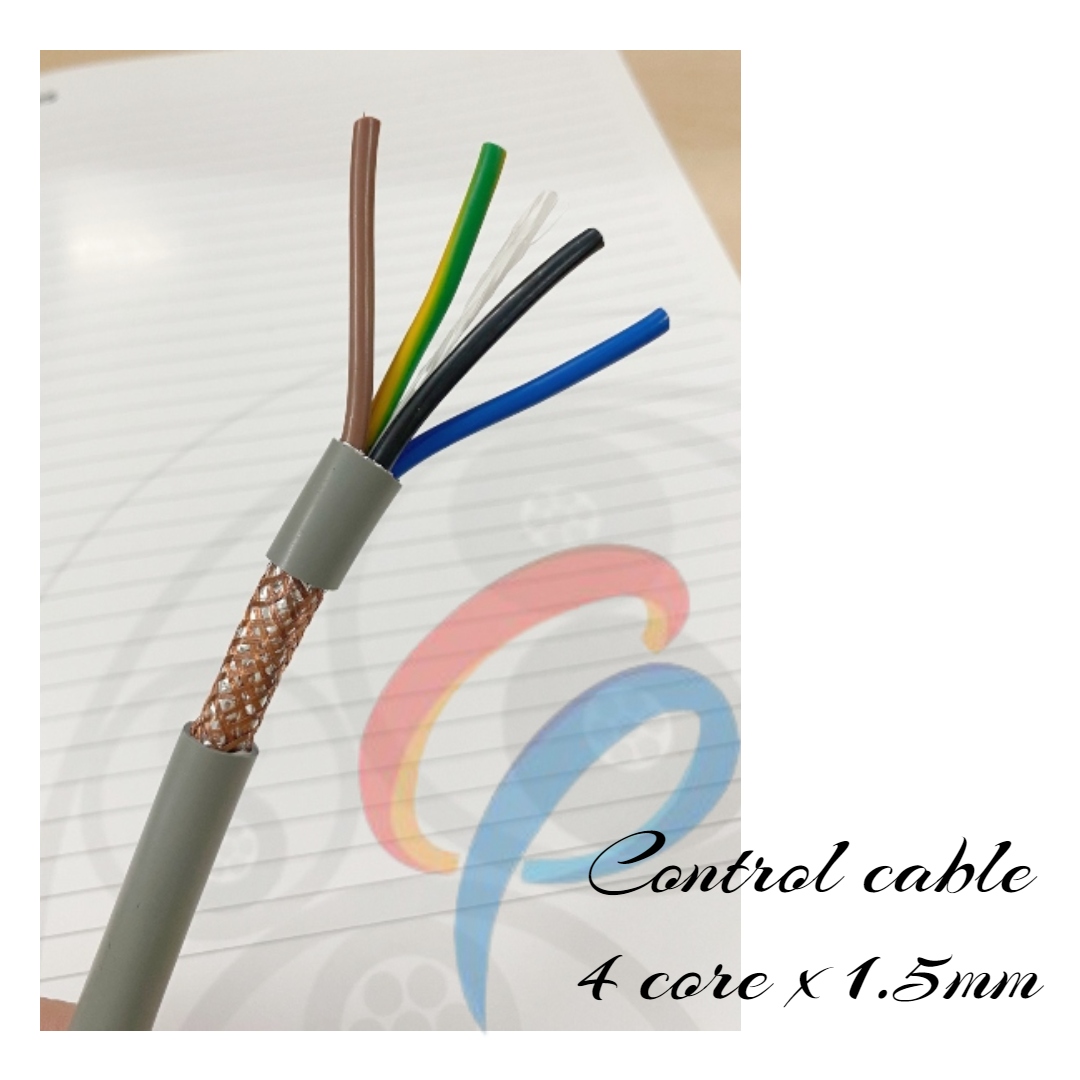 Cáp điều khiển 4 lõi x 1.5mm có lưới chống nhiễu điện áp 500 volt