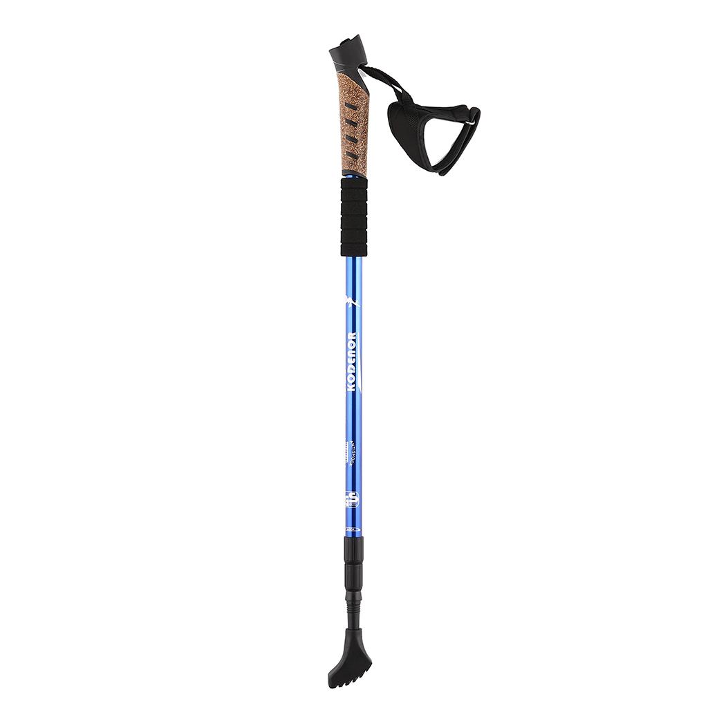 2pcs Folding Trekking Walking Hiking Sticks Poles Camping Cane Bag