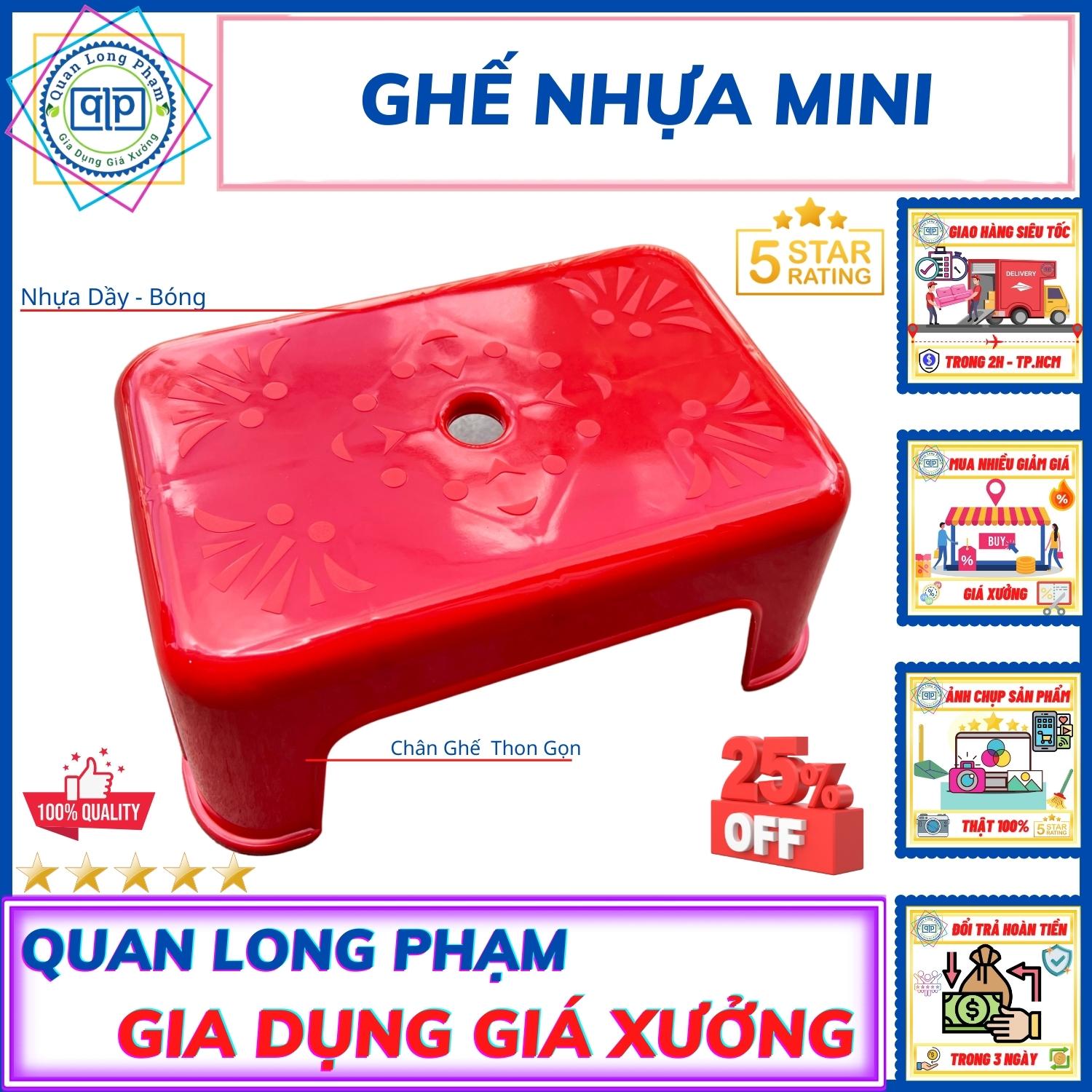 Ghế Ngồi Thấp - Nhựa Tốt - Giá Rẻ - Ghế Cho Trẻ Em - Ghế Ngồi Làm Bếp ️ Giá Sỉ Tận Xưởng ️ Ghế Nhựa Mini