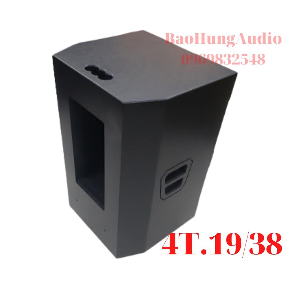 Vỏ thùng loa kéo 4 tấc đơn 3 đường tiếng lỗ mạch 19/38, mẫu lưới sắt sơn tĩnh điện đồng giá.