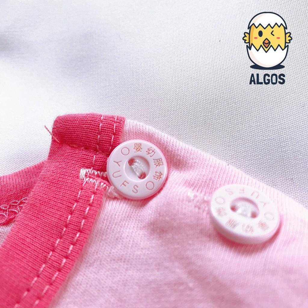 Bộ quần áo bé gái - Bộ gấu trái tim - Cotton 100% thoáng mát thấm hút mồ hôi an toàn cho bé