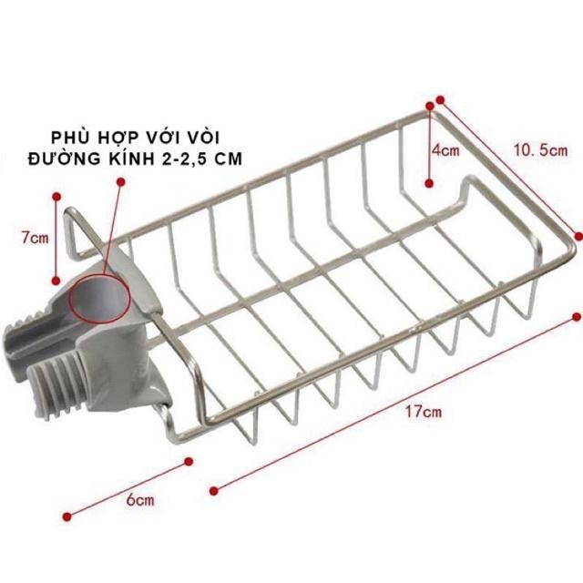 Khay Inox Gắn Vòi Rữa Chén, Lavabo, Kệ Giá Treo Để Đồ, Dụng Cụ Đa Năng Tiện Dụng