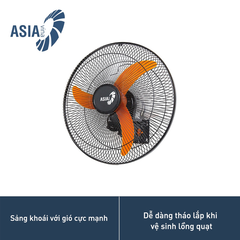 Quạt treo tường Bán công nghiệp Asia vina 3 cánh 55W VY557890 - Hàng chính hãng