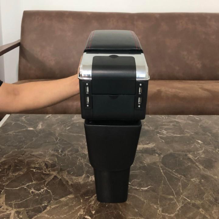 Hộp tỳ tay ô tô Honda City 2015-2019 tích hợp 7 cổng USB. Mã:DUSB-HDCTY